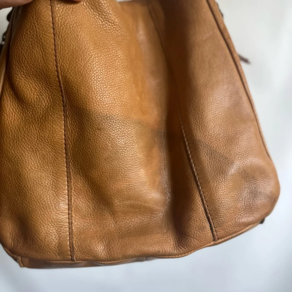 Tobacco Brown Leather Shoulder Bag by American Leather Company - Picture 4 of 6